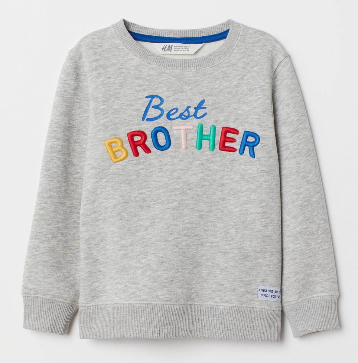 

Свитшот H&M 0736203003 122-128 СМ Серый 65490