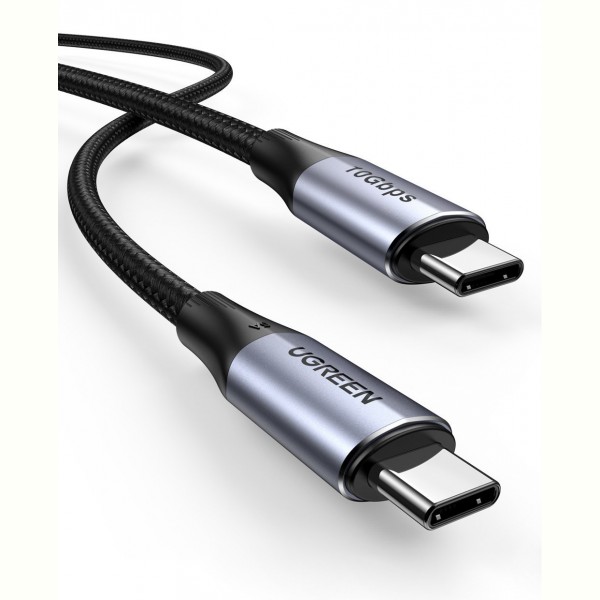 

Кабель Ugreen US355 Type-C - Type-C 3.1 Gen2 5A Cable Alum. 1м