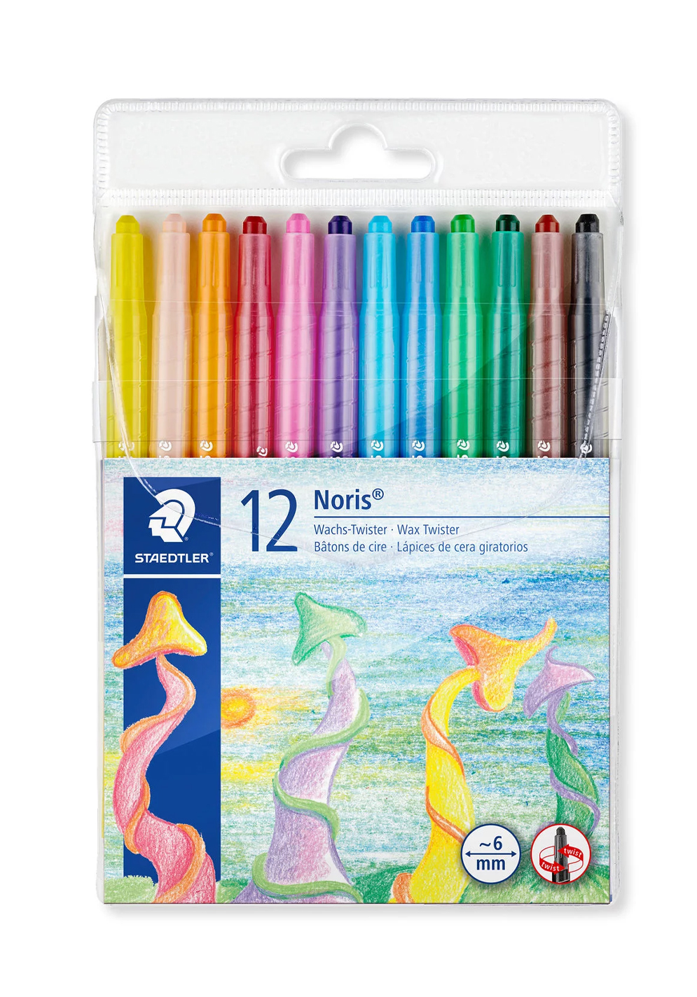 

Восковые выдвижные мелки STAEDTLER разноцветный CO-550053