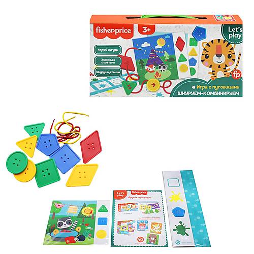 

Игра с пуговичками "Шнуруем-комбинируем" рус Vladi Toys (VT2905-16)