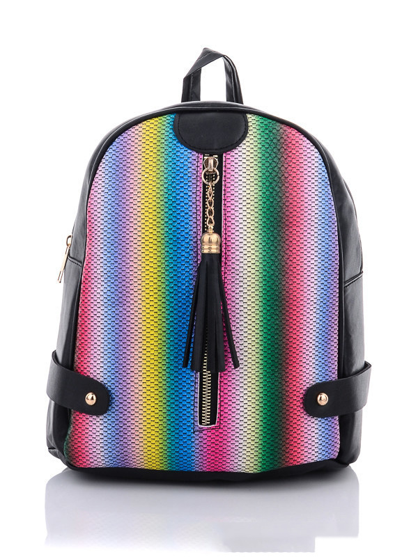 

Женские рюкзаки деми Prime 086-2 black Черный р.28x25x12
