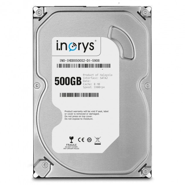 

Жесткий диск 3.5" 500Gb i.norys SATAII 8Mb 5900 rpm (INO-IHDD0500S2-D1-5908)