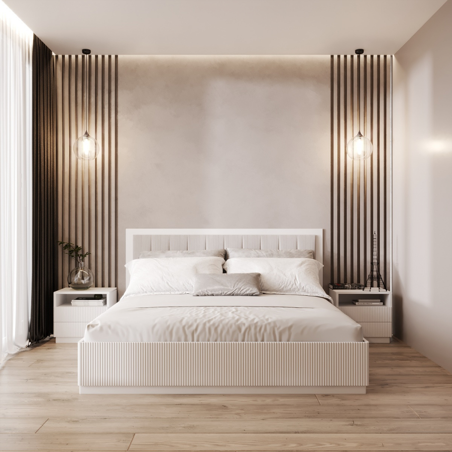 

Кровать Fenster Орлеан 1050x1900x2040 Белая