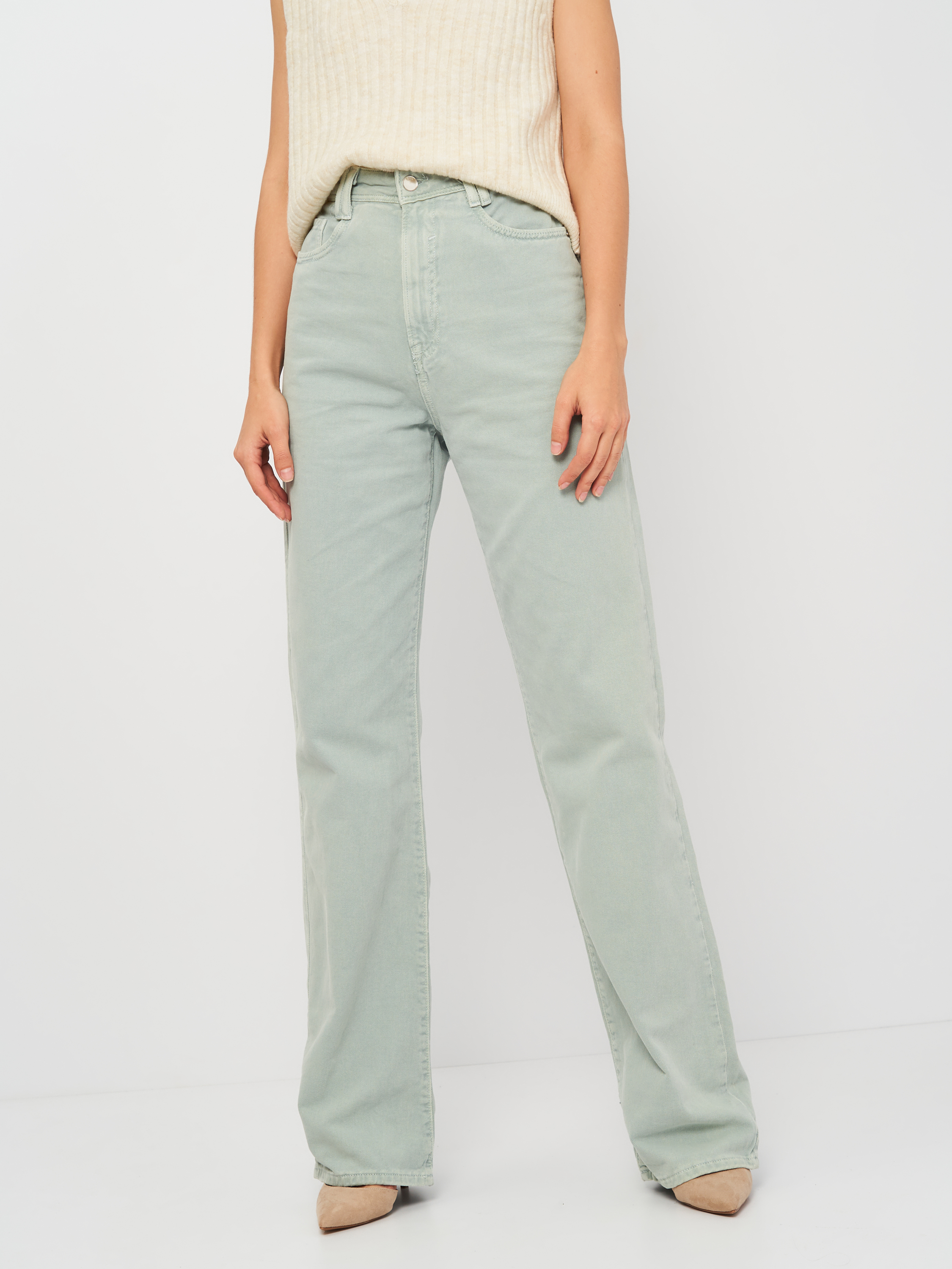 

Джинсы Zara 6164/151/982 38 Светло-зеленые