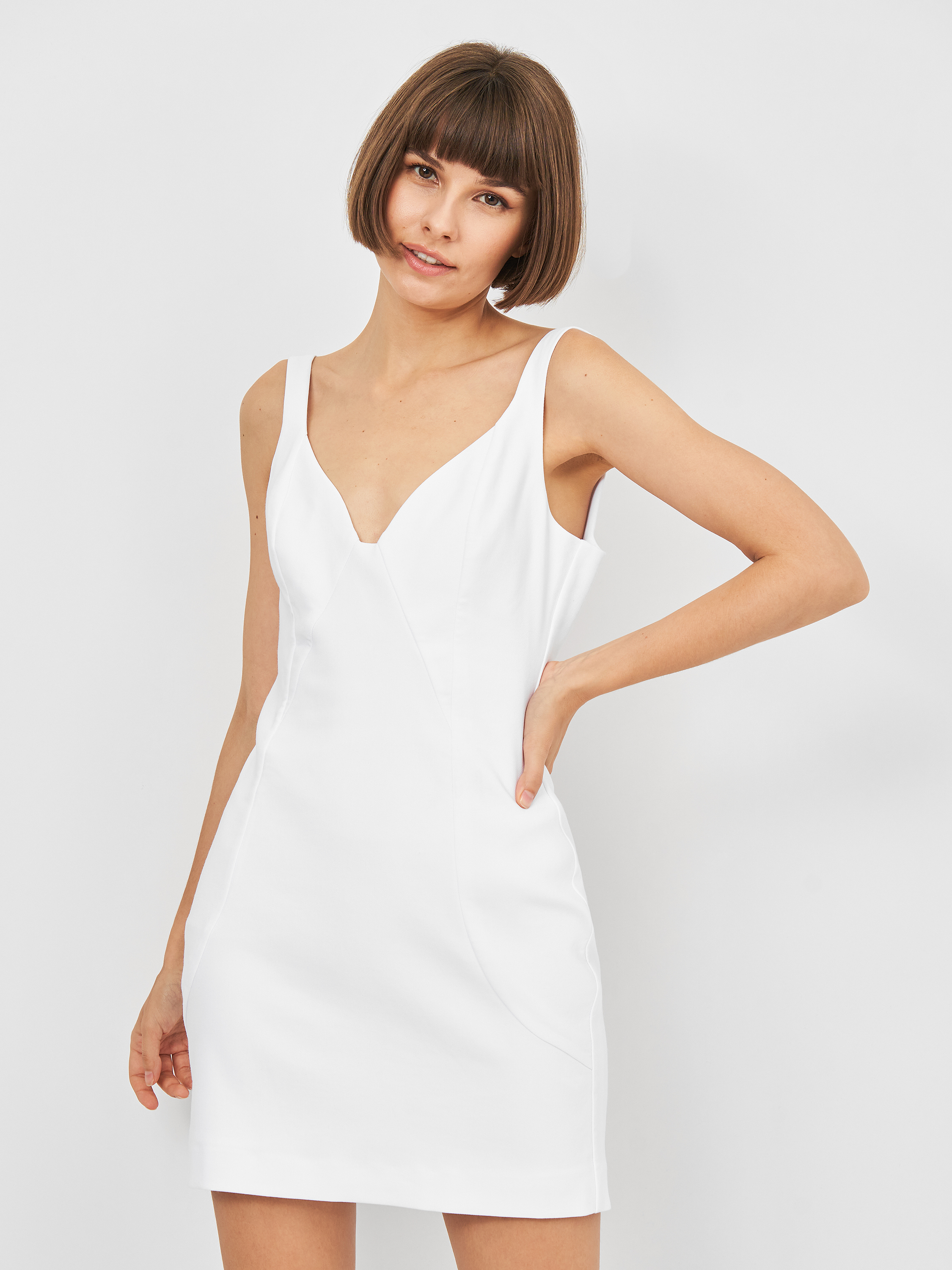 Платье Zara 7385/302/250 M Белое (07385302250036) – в интернет