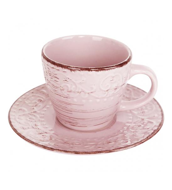 

Чайный набор Antique Pink 6 чашек 280мл и 6 блюдец Керамика