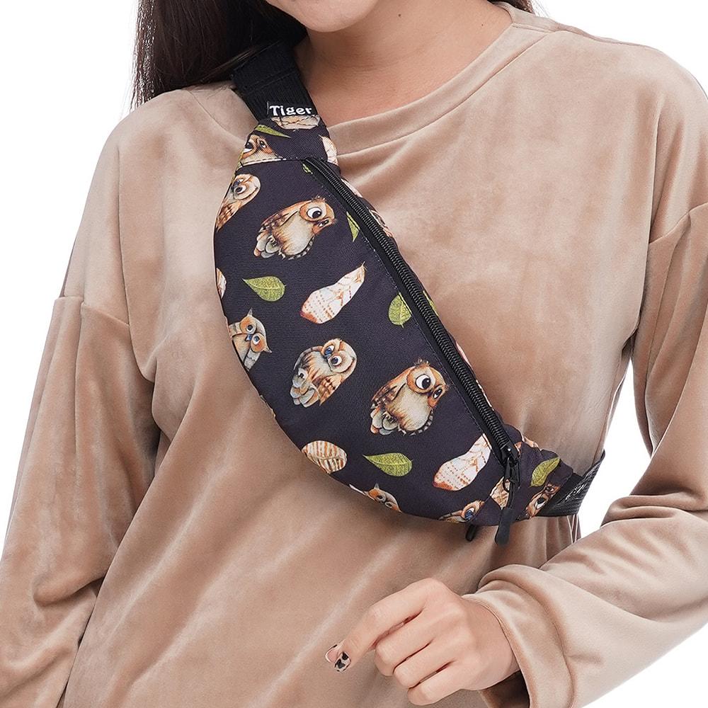 

Сумка на пояс (бананка) Tiger Lucky Print Совы