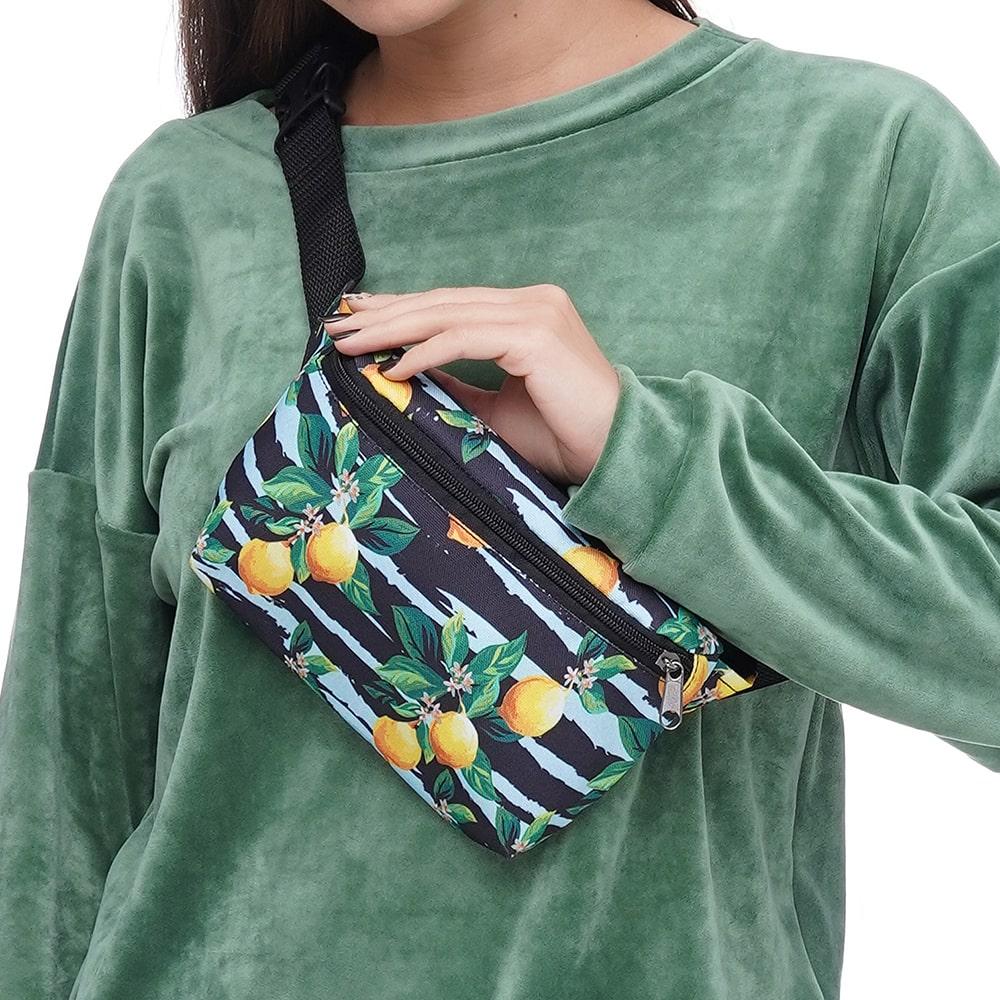 

Сумка на пояс (бананка) для подростков Tiger Ficsi Print Лимоны
