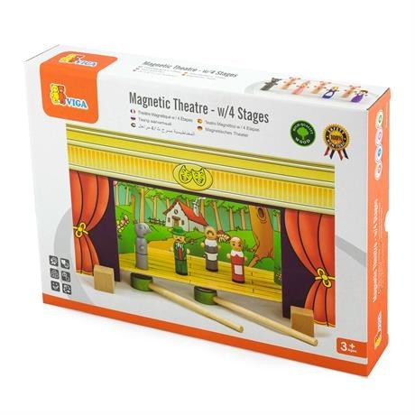 

Деревянный Театр Viga Toys на магнитах