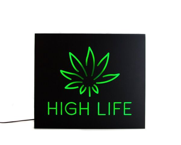 

Настенный светильник LED вывеска «High Life» Art Republic
