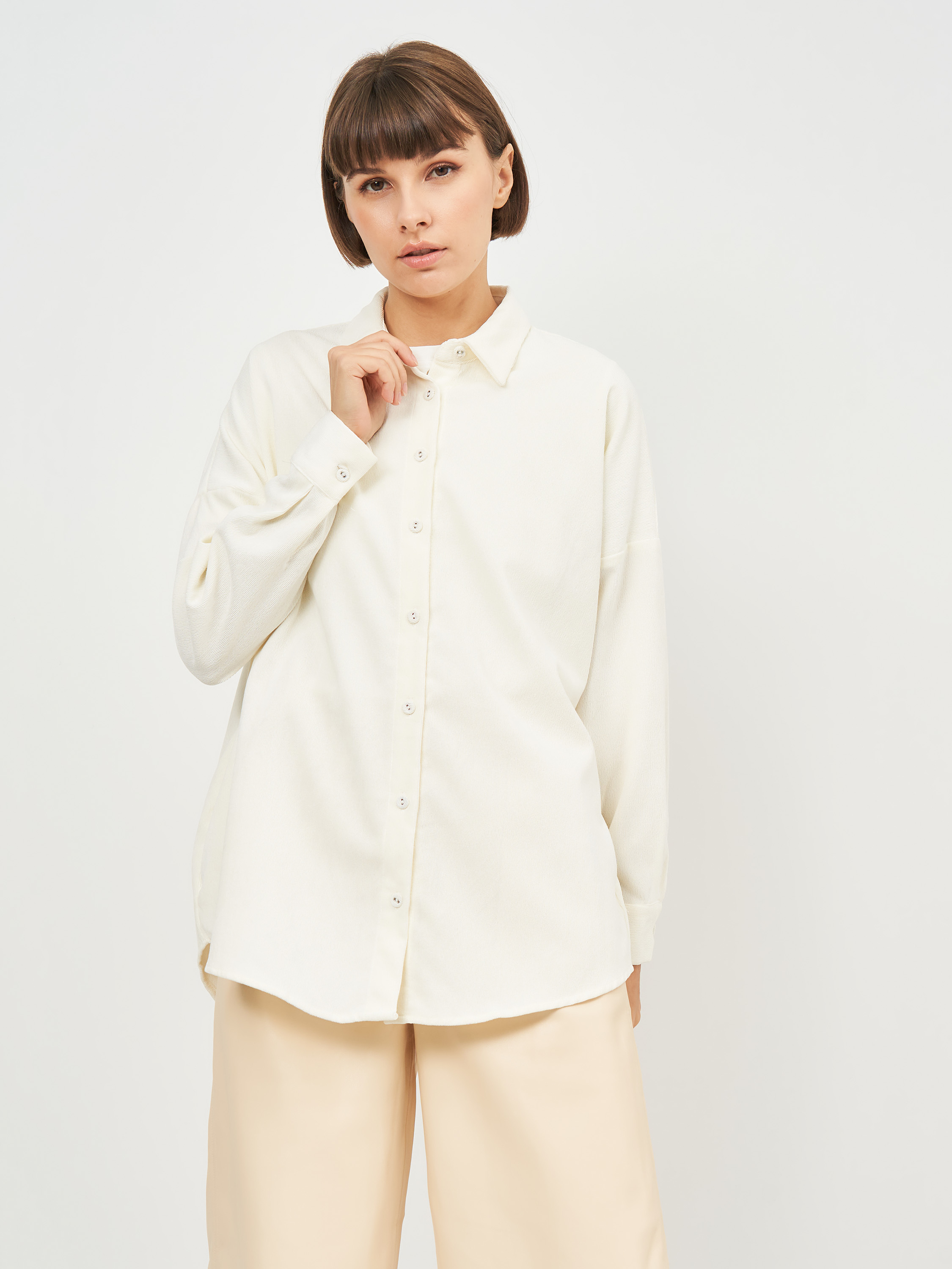 

Рубашка Zara 8555/577/251  Молочная, Рубашка Zara 8555/577/251 M Молочная