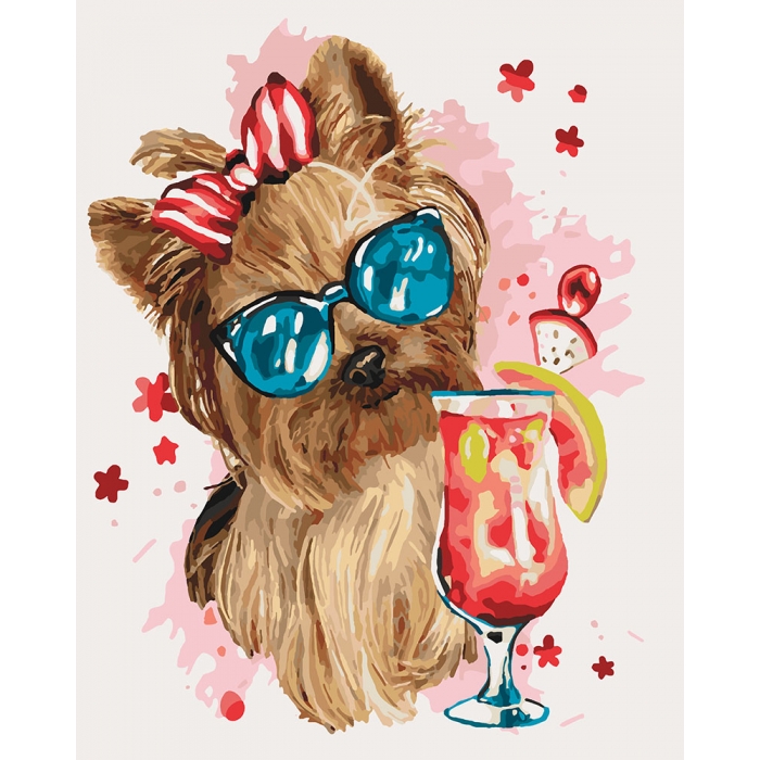 

Набір для розпису по номерах. Тварини "Cool party" 40*50см