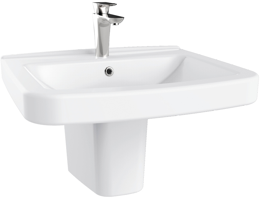 

Раковина CREAVIT Lara LR060-00CB00E-0000 49.5х60 см + полупьедестал LR260-00CB00E-0000