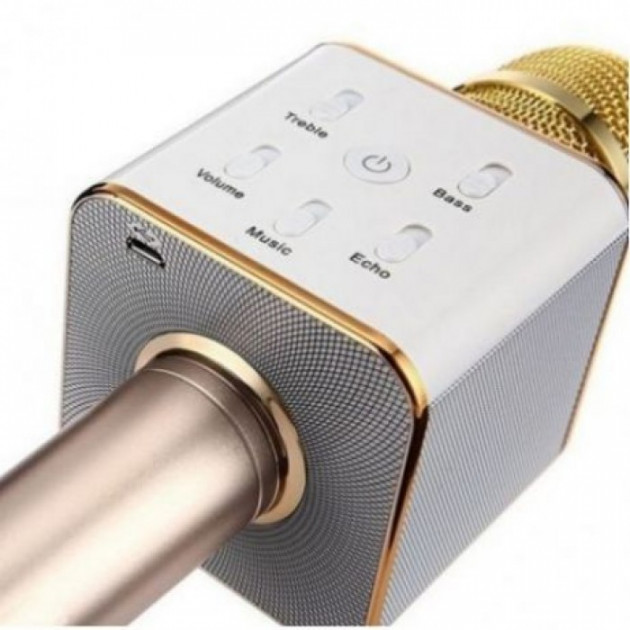 

Беспроводной караоке микрофон Q7 3в1 Bluetooth-колонка, караоке, плеер