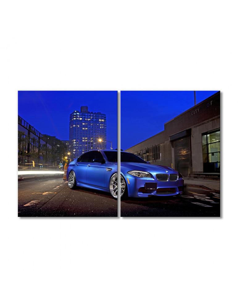 

Модульная картина Artel «БМВ M5 авто синий» 2 модуля 120x180 см