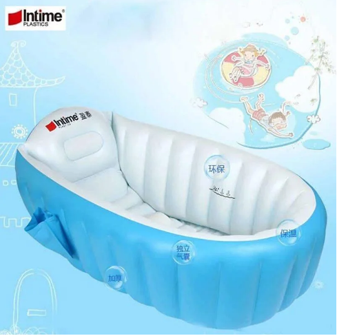 

Надувная ванночка Intime Baby Bath Tub с насосом, (F04К234)