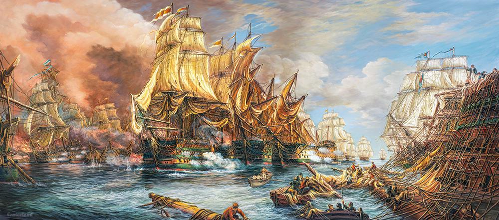 

Кастор пазлы 600 "Битва на море" 68х30