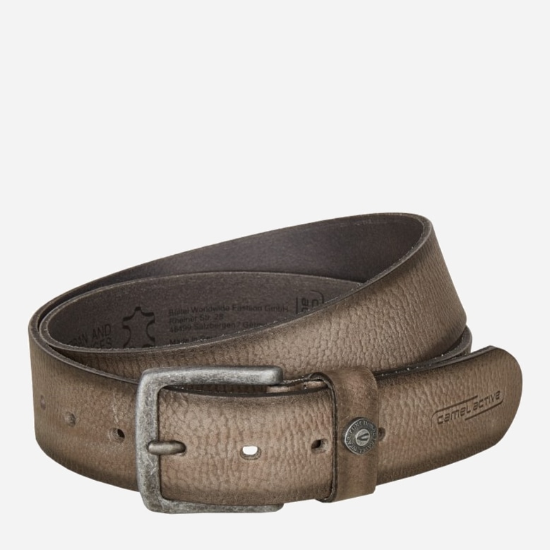

Мужской ремень кожаный Camel Active GUERTEL-LEDER 40218M-9B18-07 XL Серый