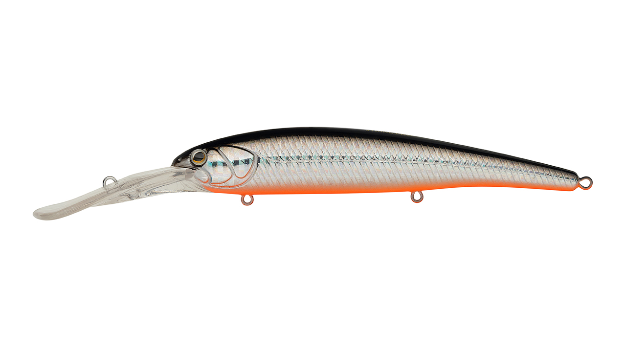 

Воблер Минноу Strike Pro Hooligan Deep Diver 120, 120 мм, 20,9 гр, Загл. 6,0м.-8,0м., Плавающий, цвет: A70-713 Black Silver OB, (EG-220L#A70-713) (126182)