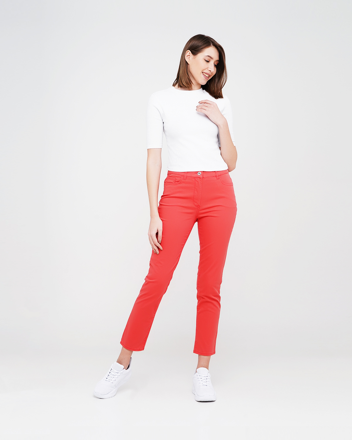 

Брюки жіночі Mona Lisa slim fit Lagrand  помаранчевий (19-1454, Брюки жіночі Mona Lisa slim fit Lagrand 44 помаранчевий (19-1454)
