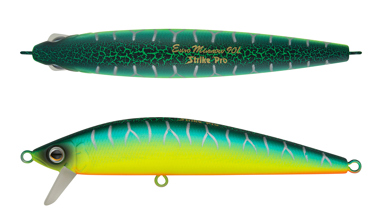 

Воблер Минноу Strike Pro Euro Minnow 110, 110 мм, 17 гр, Загл. 0,7м.-1,5м., Плавающий, цвет: A223S-RP Pearl Mat Tiger, (JL-115F#A223S-RP) (107268)