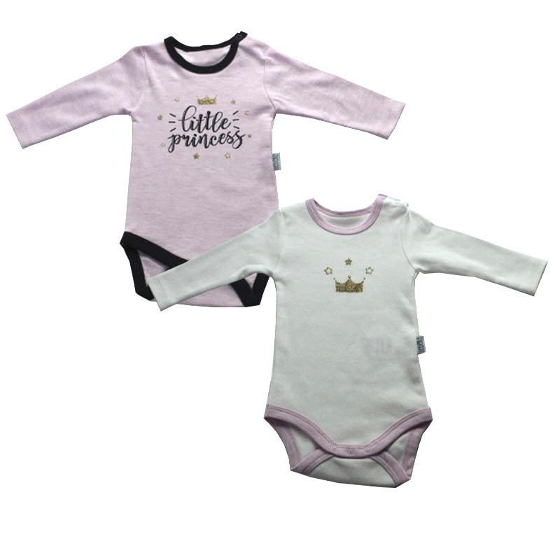 

Боди набор 2 шт. с длинным рукавом Bebeke 191054P Розовый/Кремовый 56-62 см