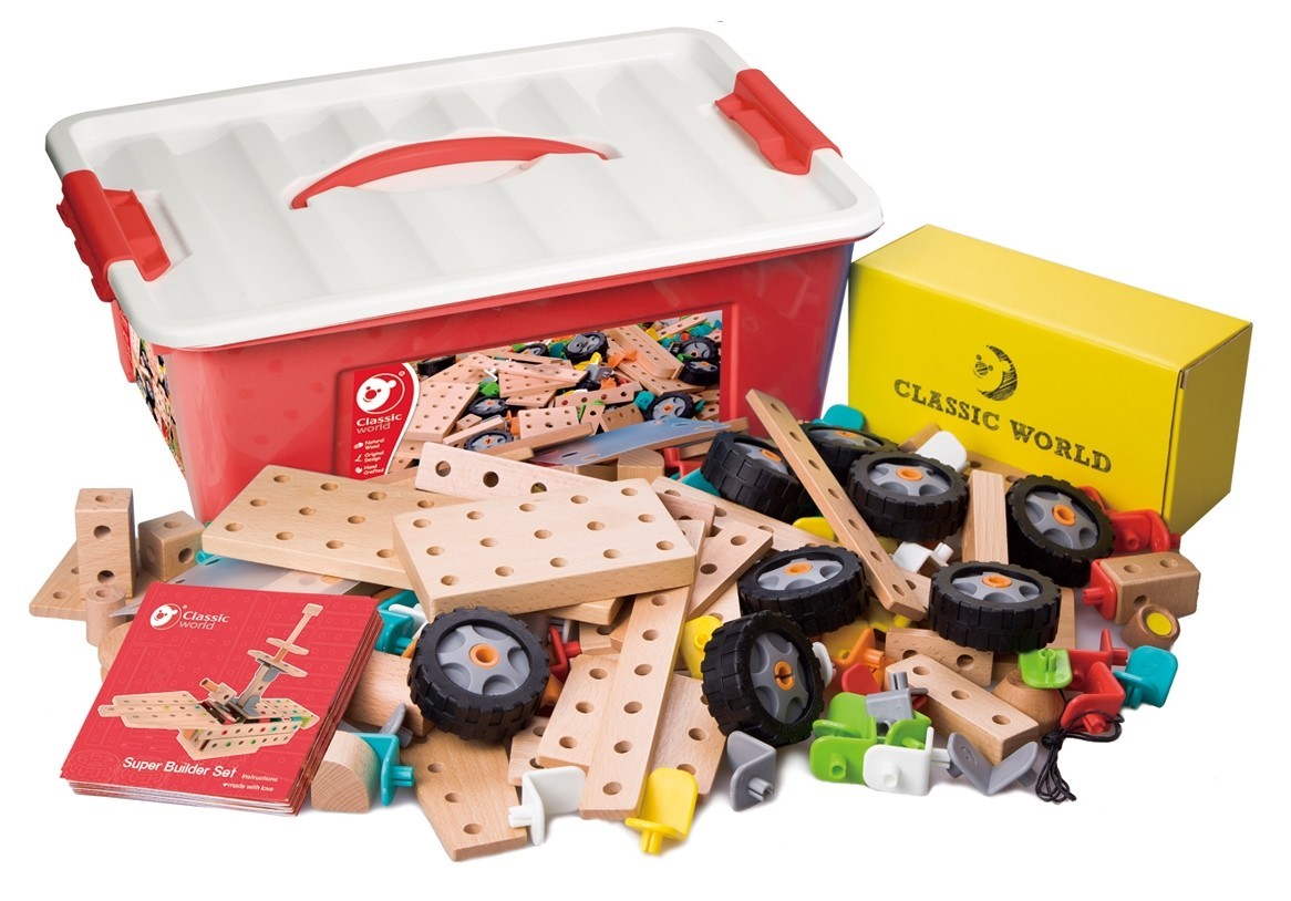 

Деревянная игрушка Classic World Конструктор 218 деталей (3912)