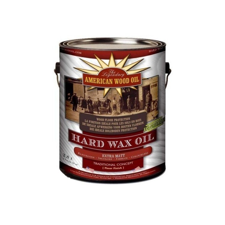 

Масло-віск American Wood Oil Hard Wax Extra Matt прозоре 2.5 л