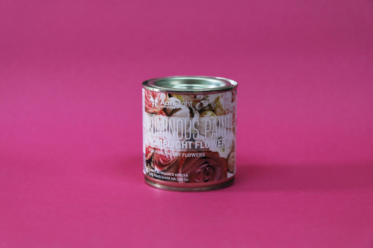 

Краска светящаяся, для цветов и растений AcmeLight Flower красная с красным свечением 0,25 л
