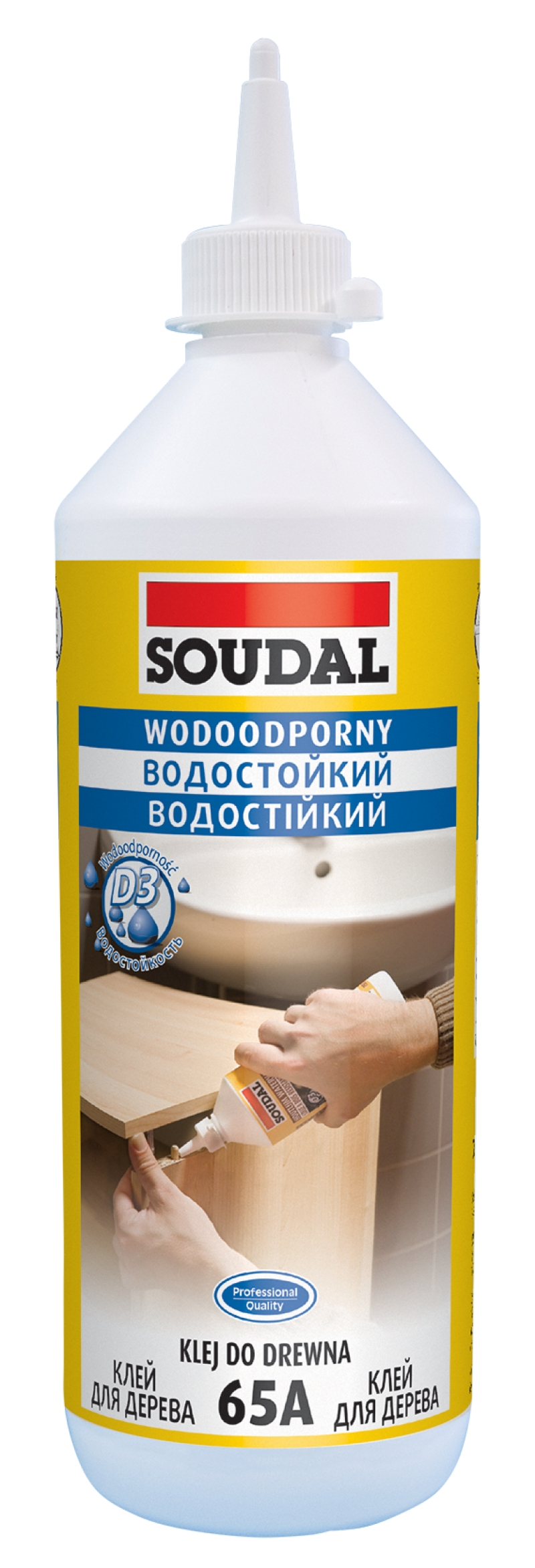 

Клей Водостойкий Для Дерева ПВА 65А 750 мл SOUDAL