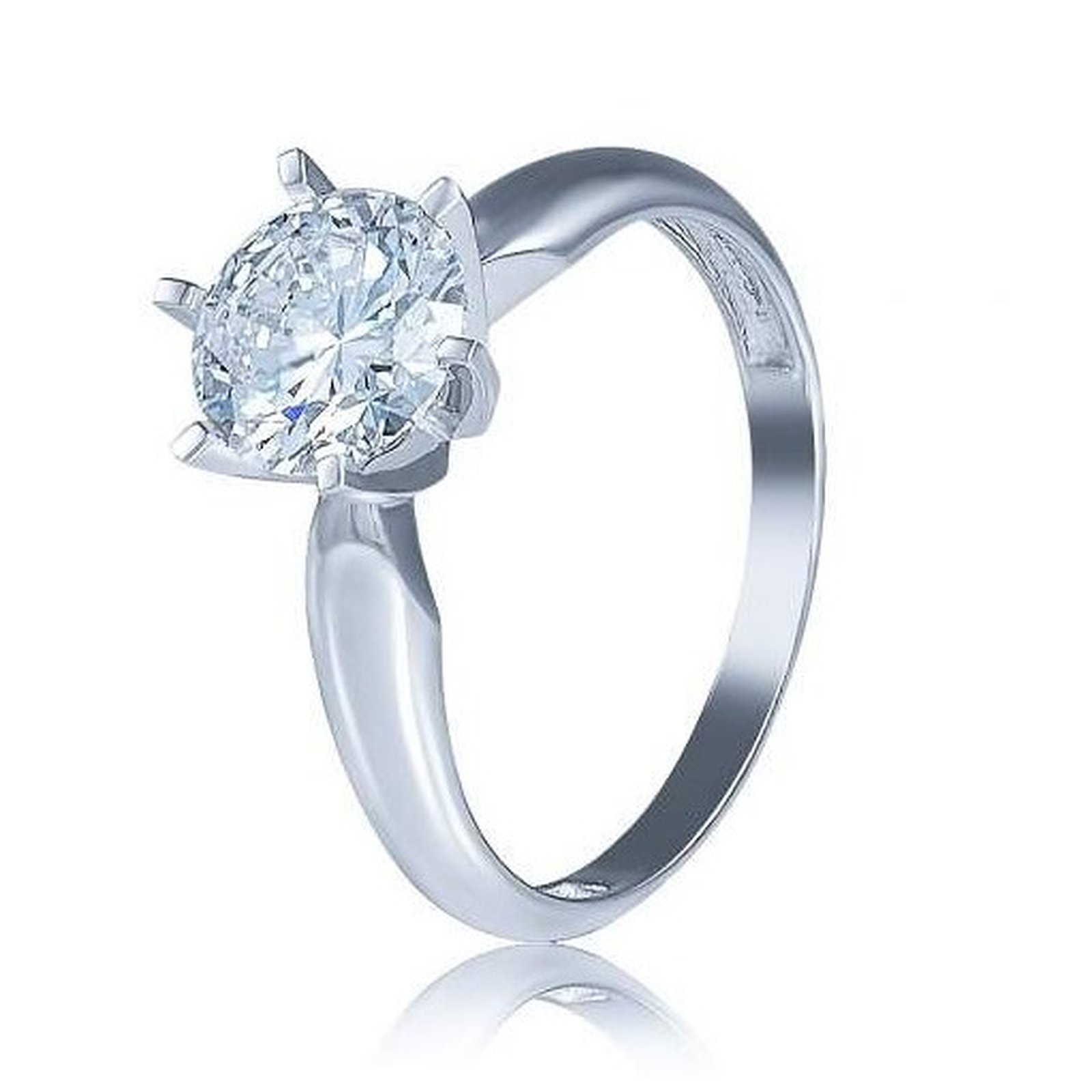

Кольцо из белого золота с Swarovski Zirconia 1745667, размер 18
