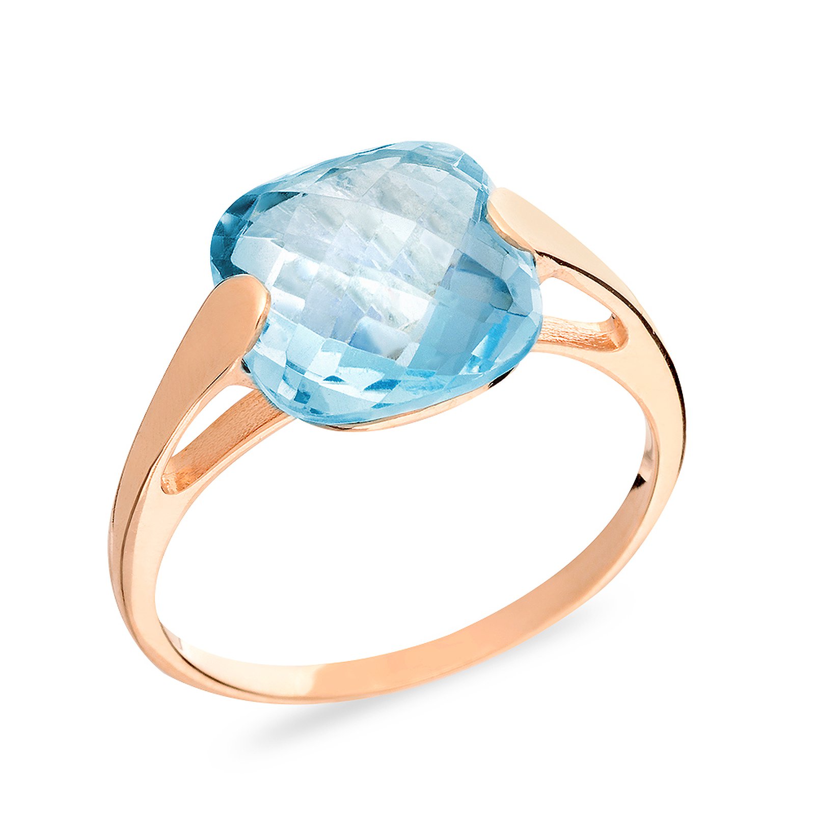 

Кольцо из красного золота с куб. цирконием 171579, размер 19