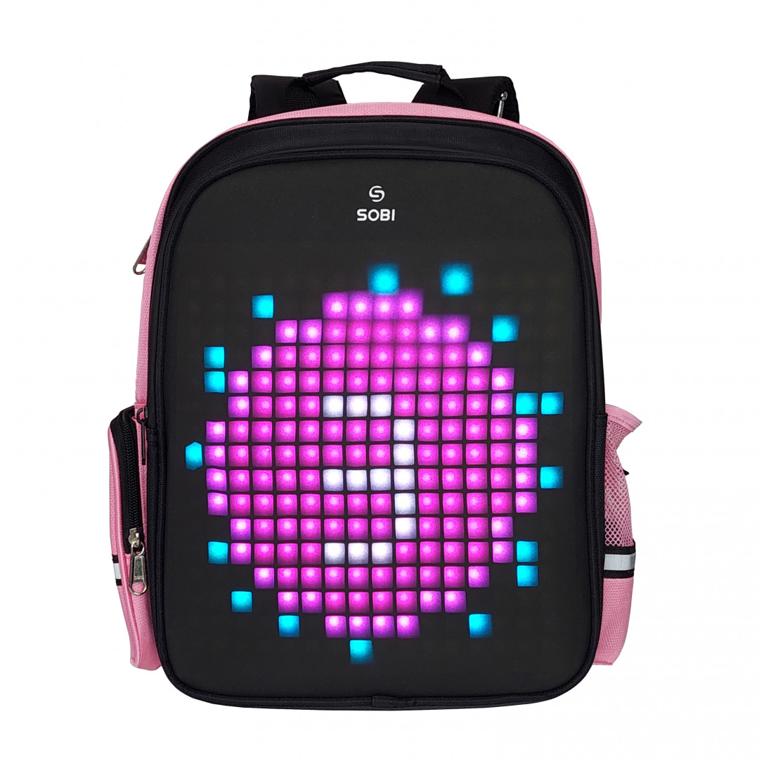 

Рюкзак Sobi Pixel Kids SB9701 Pink с LED экраном Розовый
