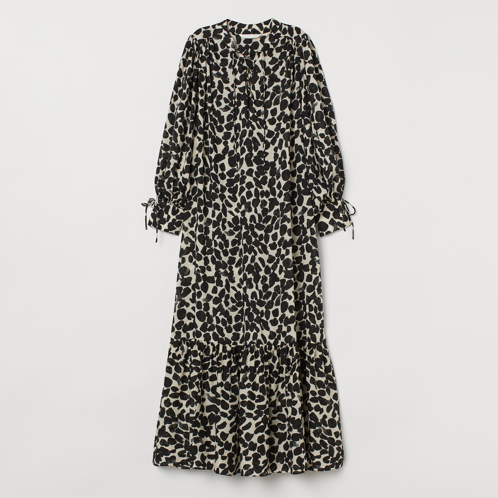 

Платье H&M 2107-8916551  Белое с черным, Платье H&M 2107-8916551 XS Белое с черным