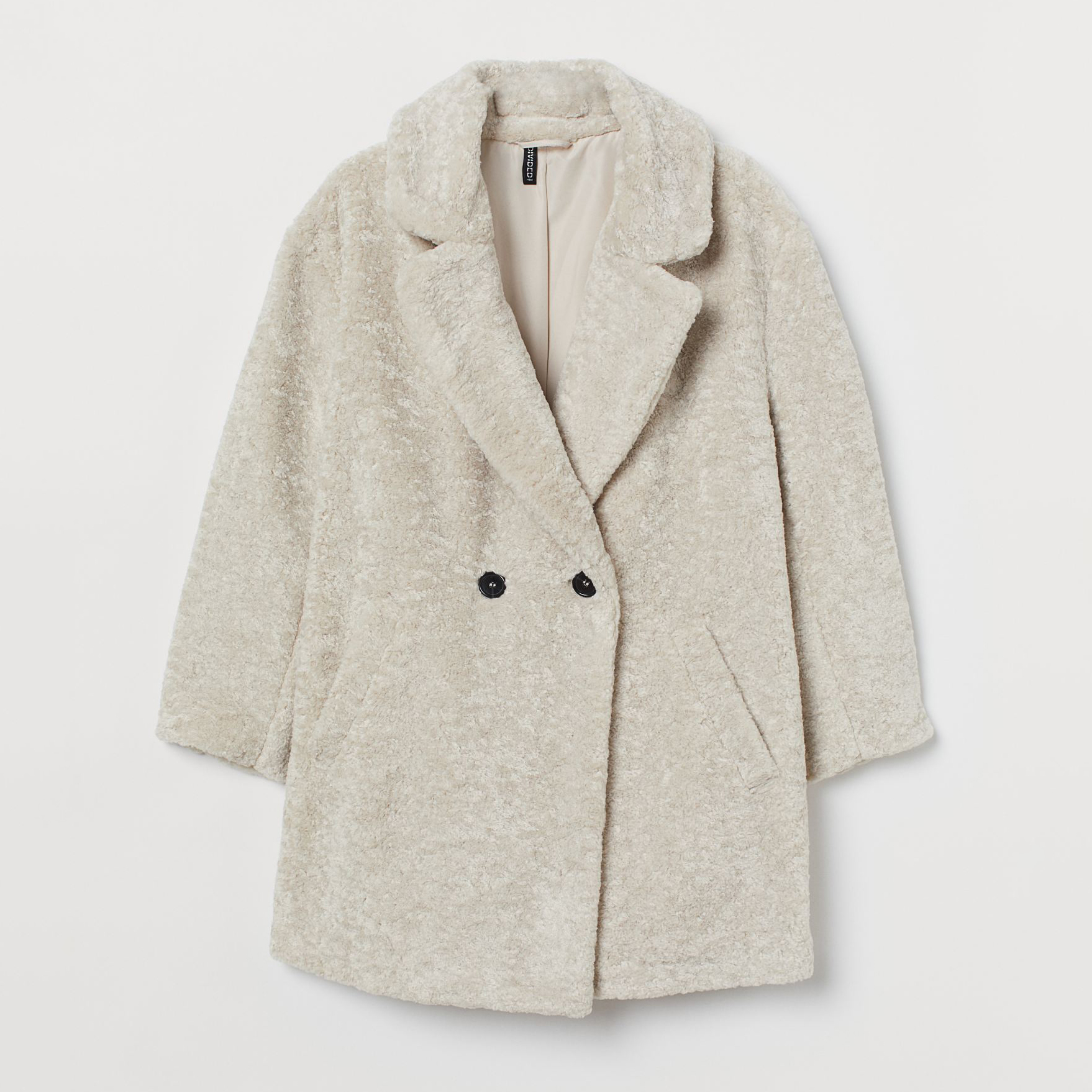 

Полушубок H&M 2608-9033112 2XL Светло-бежевый