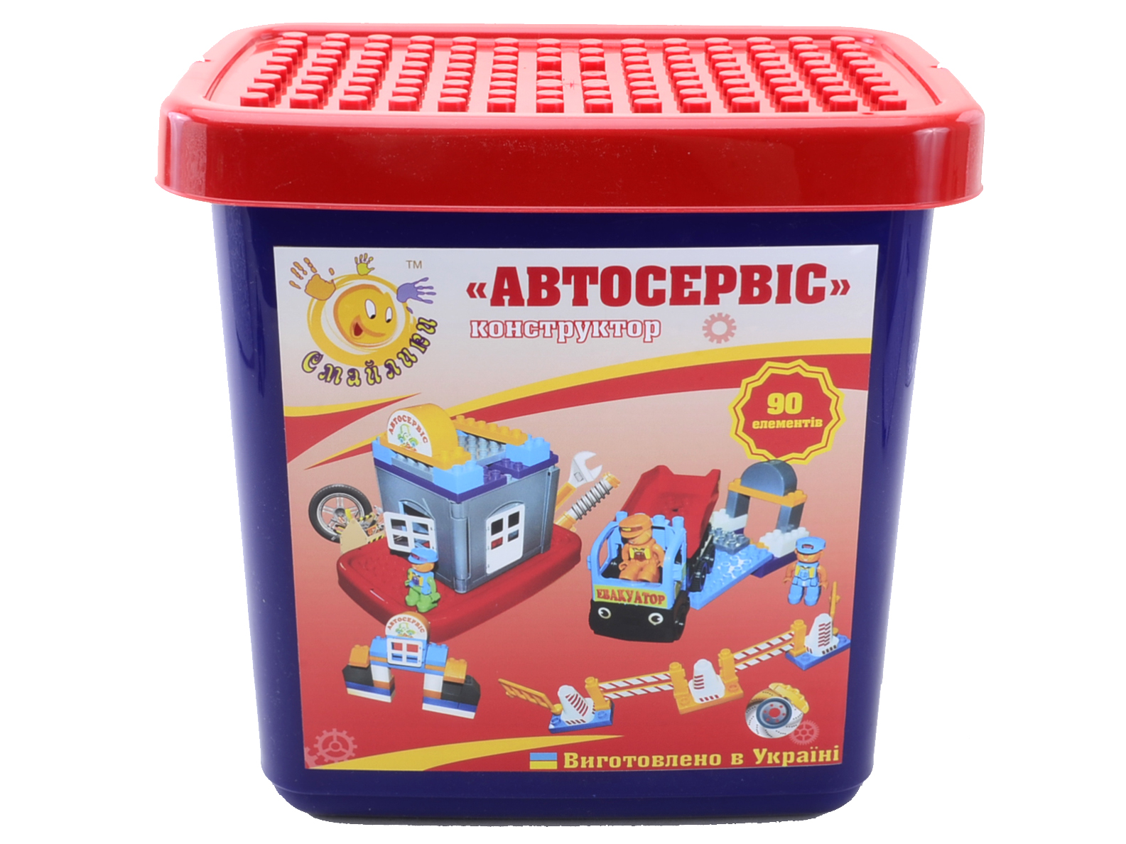 

Конструктор Автосервис 90дет. Фламинго