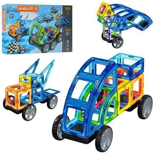 

Детский магнитный конструктор LT3003 Limo Toy 87 деталей