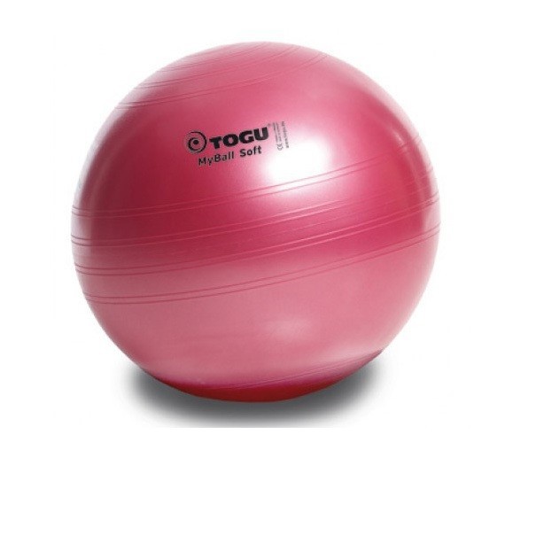 

Гимнастический мяч TOGU My Ball Soft 55 см красный перламутр
