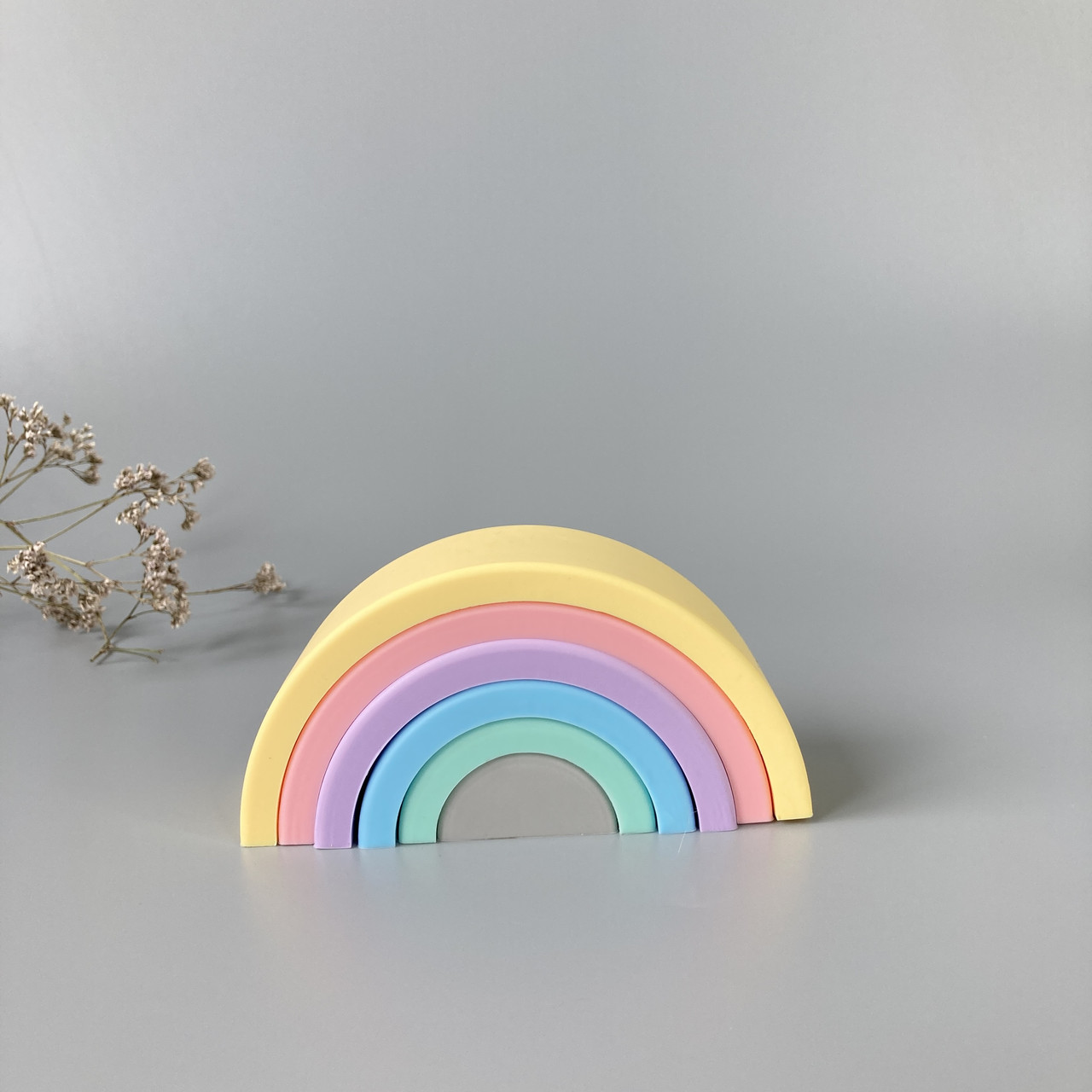 

Развивающая пирамидка радуга Gornyatko силикон от 3 мес