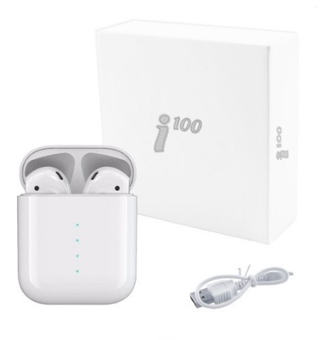 

Беспроводные Bluetooth наушники i100 сенсорные с кейсом Белые