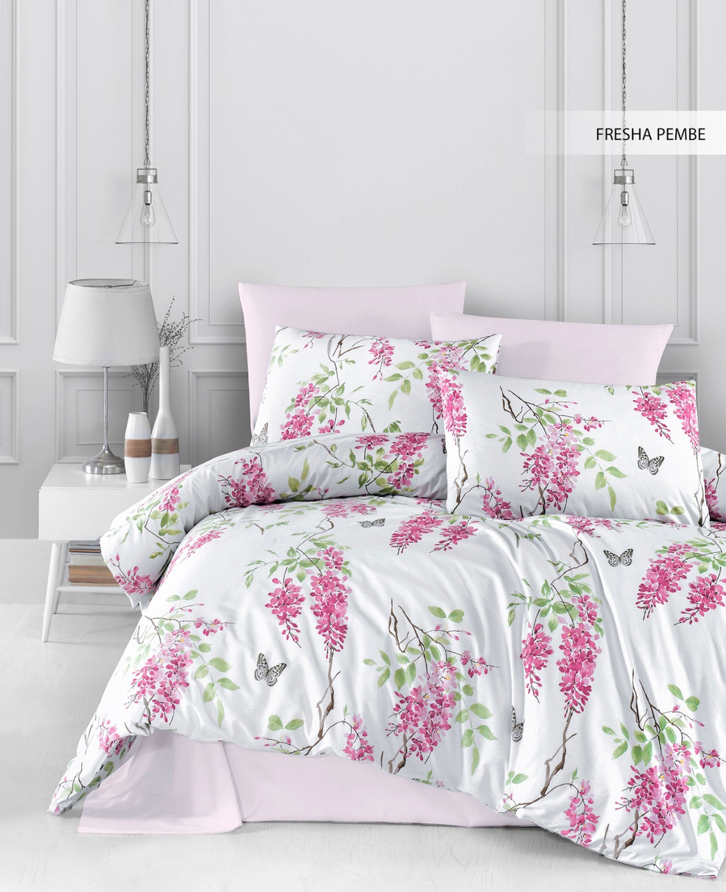 

Постельное белье Ecosse Ranforce 200х220 Fresha pembe