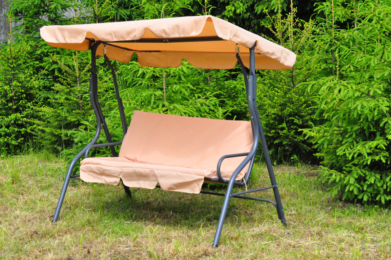 

Качель садовая Avko Relax 17660 Beige 160 см 3-х местная с навесом