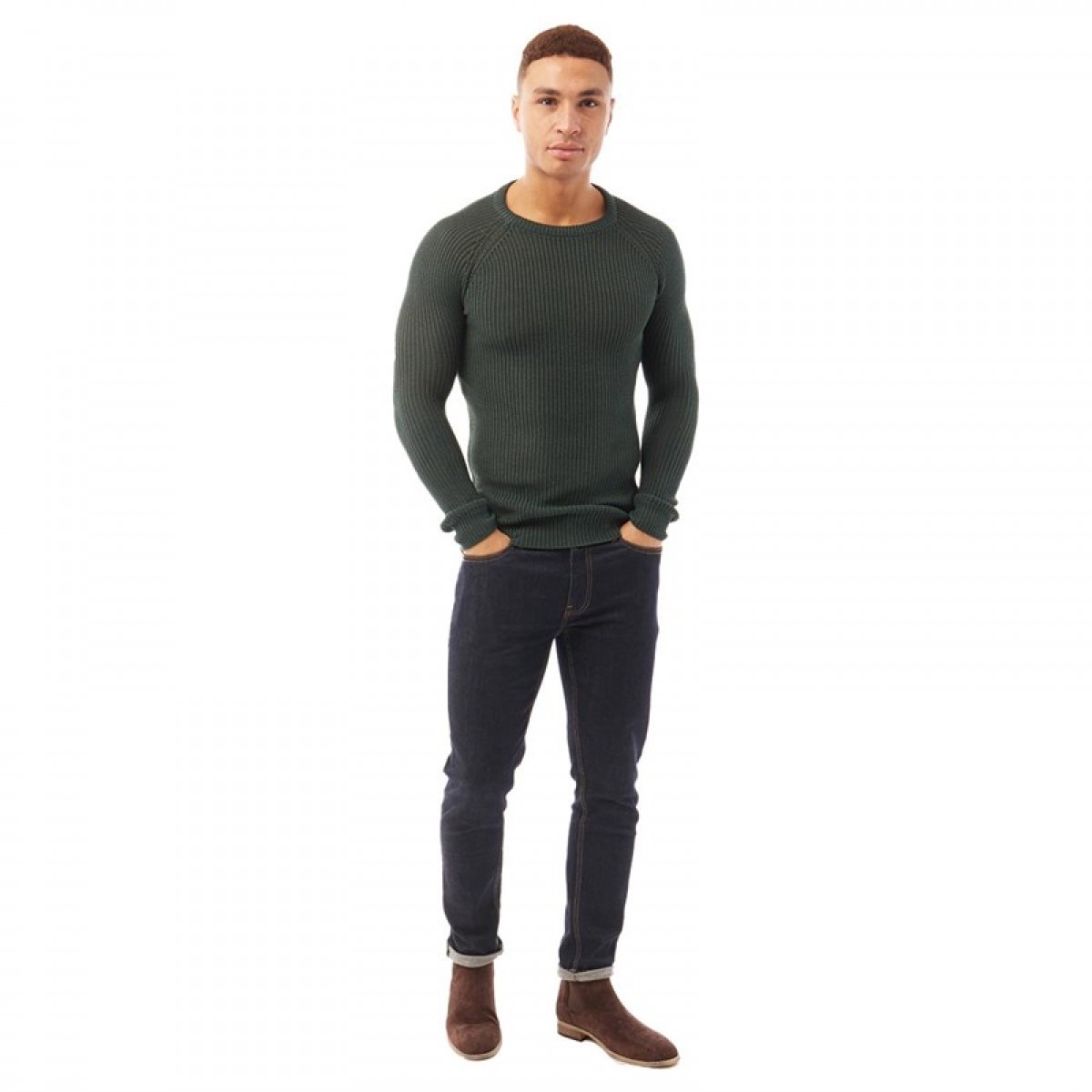 

Джемпер Brave Soul Recycle C Neck Army Green Green, S (44)