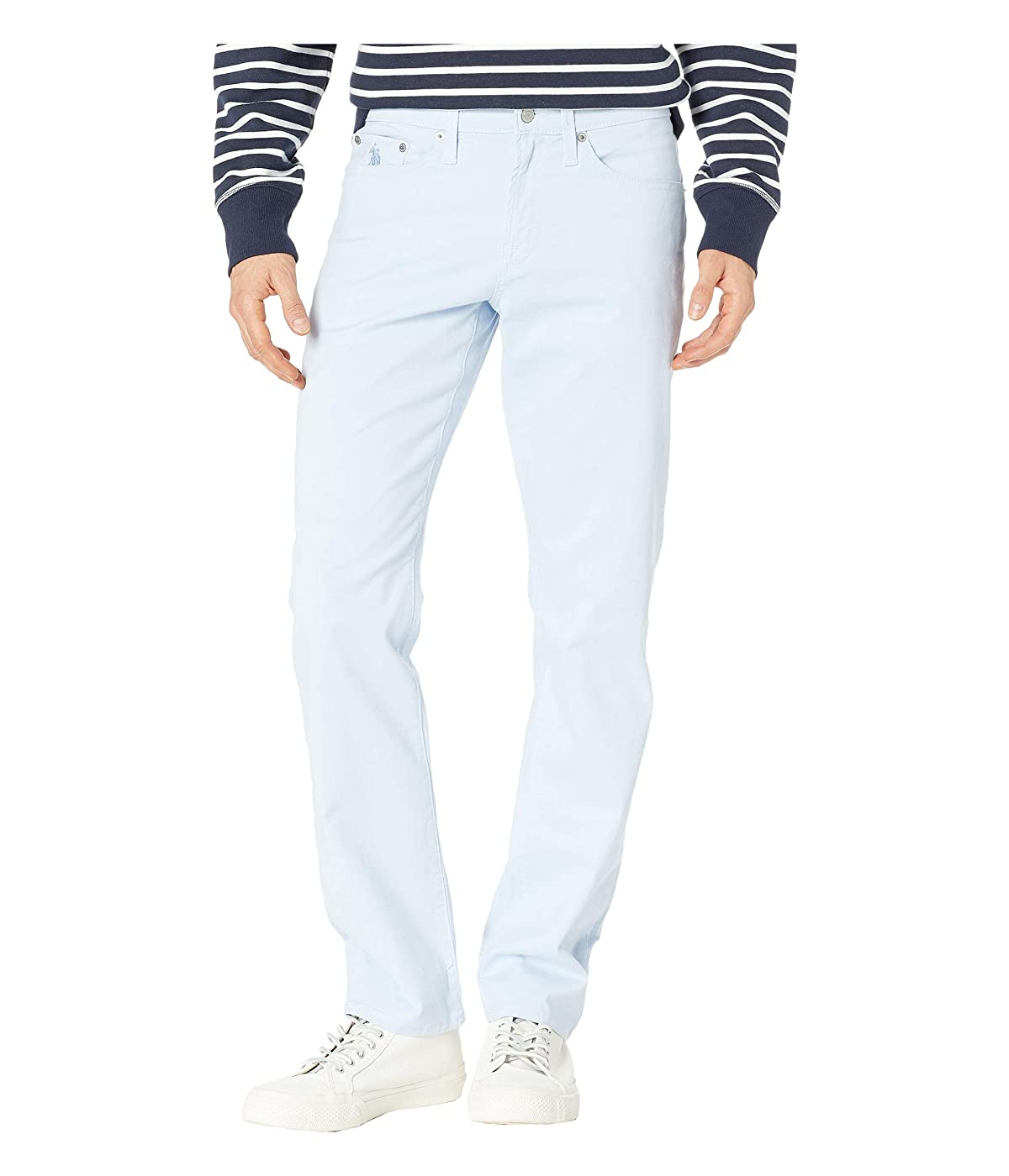 

Брюки U.S. POLO Slim Straight Stretch Five-Pocket Pants Blue Morning, 36W 32L