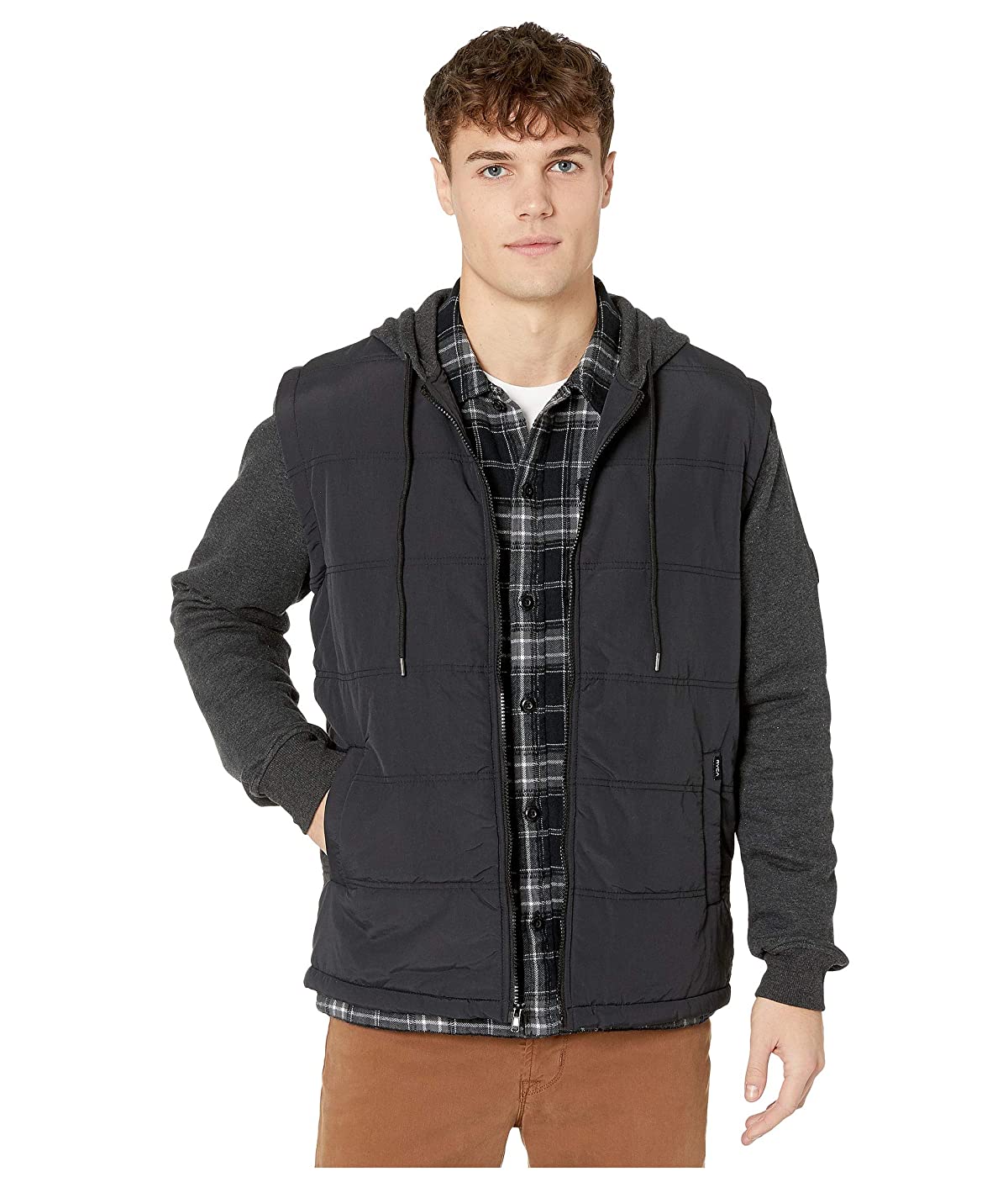 

Жилет утепленный RVCA Logan Puffer Jacket Black/Grey,  (44, Жилет утепленный RVCA Logan Puffer Jacket Black/Grey, S (44)