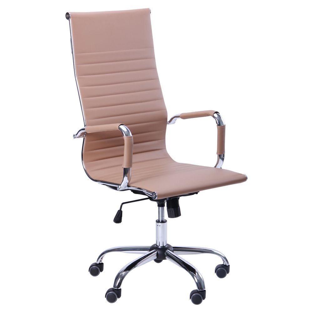 

Кресло офисное Slim HB (XH-632) механизм Tilt, металл хром/кожзаменитель PU бежевый AMF