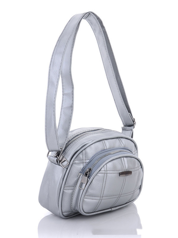 

Женские сумки деми Prime 066-1 silver Серебристый р.17x22x7