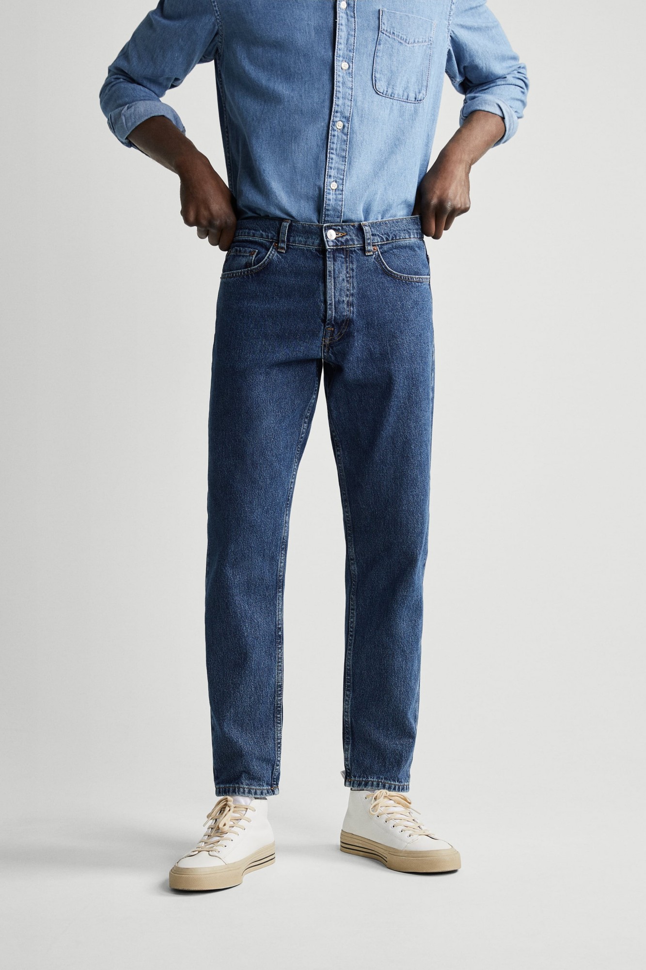 

Джинсы облегающего кроя в стиле 90's Zara размер 30 синий 1538/460/407