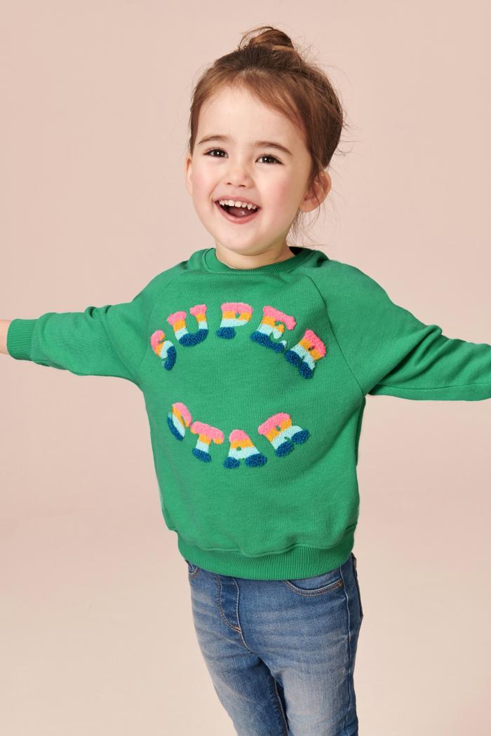 

Свитшот для девочки утепленный Superstar Little Maven (128 / 7 лет ) Зеленый