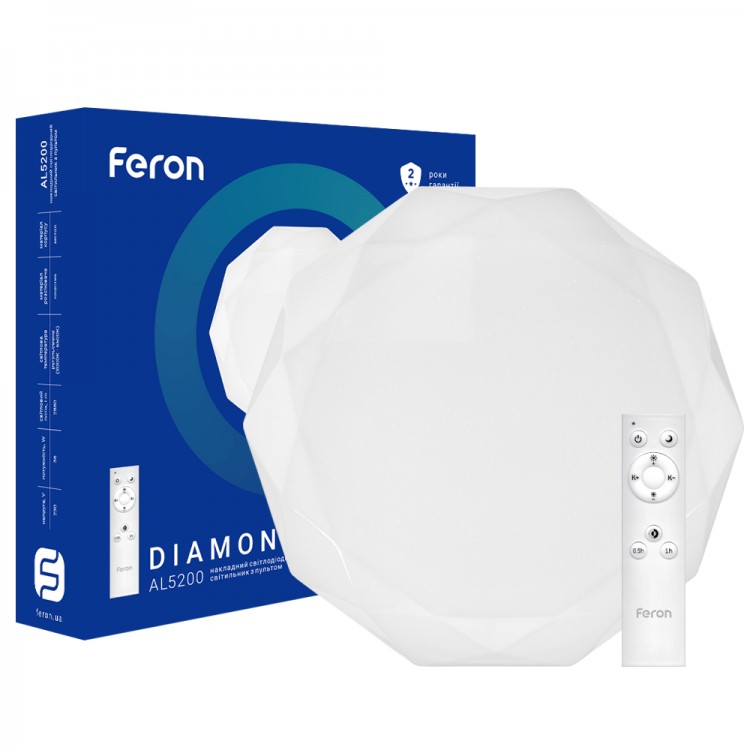 

Люстра светодиодная с пультом управления Feron AL5200 DIAMOND 60W